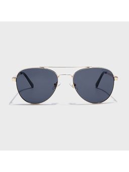 IDOR - Premium Metal Grey Lens Pilot Uv Protection Sunglass for Unisex-56053-Gd (55)