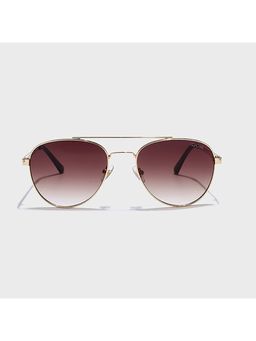 IDOR - Premium Metal Brown Lens Pilot Uv Protection Sunglass for Unisex-56053-Gd (55)
