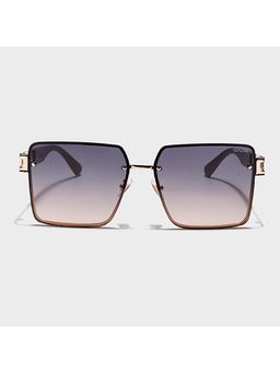 IDOR - Premium Metal Multi-Color Lens Square Uv Protection Sunglass for Unisex-58404-C4 (61)