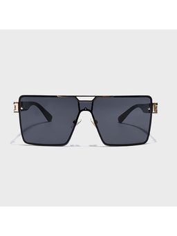 IDOR - Premium Metal Black Lens Square Uv Protection Sunglass for Unisex-58405-C1 (63)