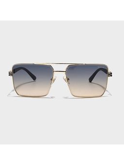 IDOR - Premium Metal Multi-Color Lens Square Uv Protection Sunglass for Unisex-58429-C5 (61)