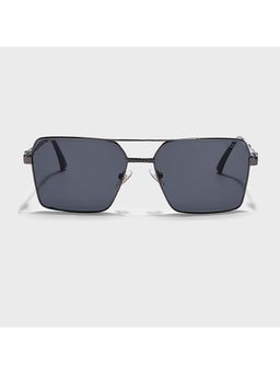 IDOR - Premium Metal Black Lens Square Uv Protection Sunglass for Unisex-58431-C1 (61)