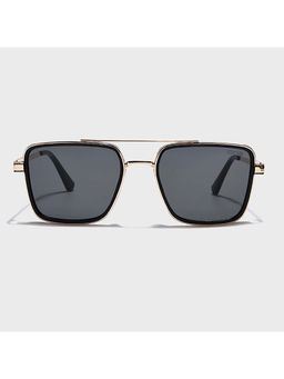 IDOR - Premium Metal Black Lens Square Uv Protection Sunglass for Unisex-58503-C2 (56)