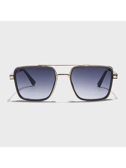 IDOR - Premium Metal Purple Lens Square Uv Protection Sunglass for Unisex-58503-C5 (56)