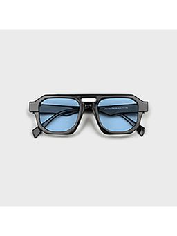 SAM AND MARSHALL - Lexen Blue Lens Square Uv Protection Sunglass for Unisex-Lexen_Blue_20058