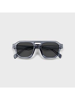 SAM AND MARSHALL - Lexen Black Lens Square Uv Protection Sunglass for Unisex-Lexen_Grey_20060