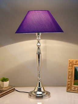 Homesake - Imperial Nickel Lamp Blue Shade
