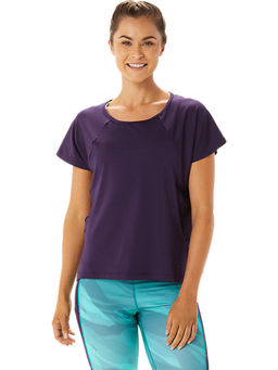 ASICS - Side Slit Ss Purple Womens T-shirts