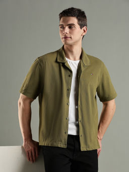 Tommy Hilfiger - Solid Regular Fit Cotton Shirt