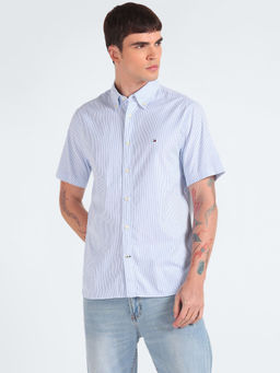 Tommy Hilfiger - Striped Regular Fit Oxford Woven Shirt