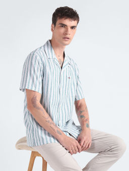 Tommy Hilfiger - Striped Regular Fit Twill Woven Shirt