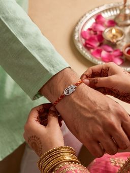 Sorele - Divine Trishul Spark 925 Sterling Silver Rakhi