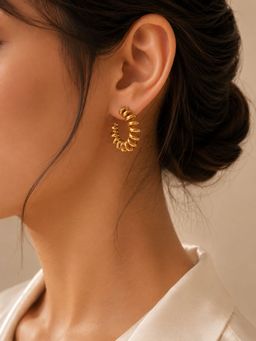 VIRAASI - Demifine Twisted Hoop Earrings