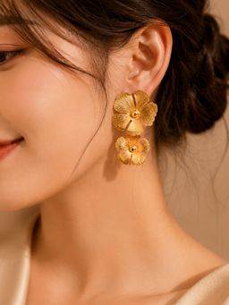 VIRAASI - Demifine Floral Drop Earrings