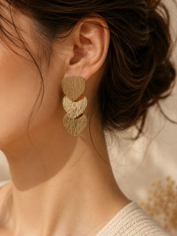 VIRAASI - Demifine Heart Drop Earrings
