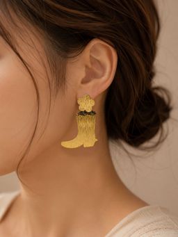 VIRAASI - Demifine Floral Boot Earrings