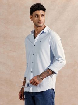 WROGN - Pique Knitted Shirt | Blue