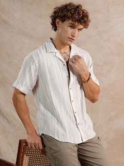 WROGN - Space Dyed Yarn Shirt | Off White