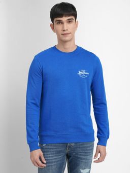 Jack & Jones - Blue Logo Print Sweatshirt