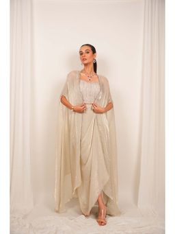 DAY AND MOOD - Ivory Celestara Skirt with Blouse and Cape