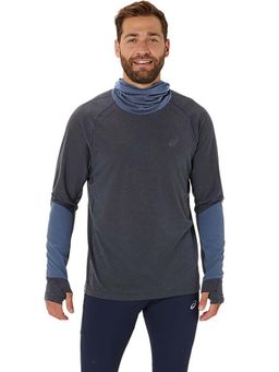 ASICS - Men Blue Colorblock Metarun Winter Hoodie