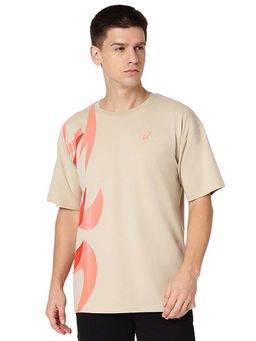 ASICS - Men Beige Seasonal Graphic T-Shirt