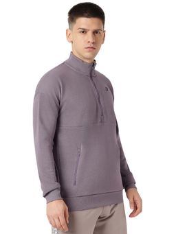 ASICS - Purple Half Zip Oversize Sweatshirt