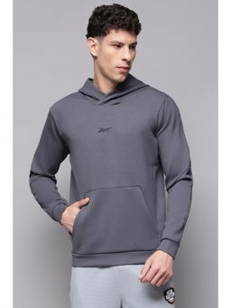 Reebok - Men Grey Hoodies