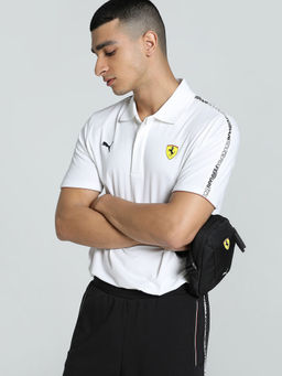 Puma - Ferrari Race Cloud Spun Men White Polo T-Shirt