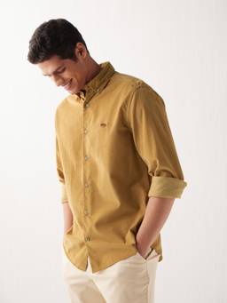 Andamen - Husk Mustard Slim Shirt