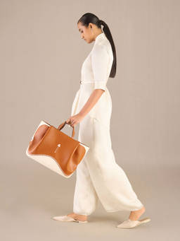 AMPM - Aira Tan Handbag with Pouch and Strap (Set of 3)