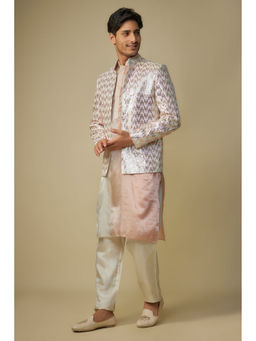 Masumi Mewawalla - Multicolor Sequence Jacket with Kurta and Pant (Set of 3)