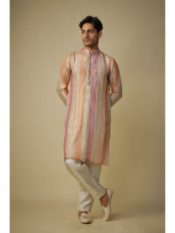 Masumi Mewawalla - Multicolour Stripe Kurta and Pant (Set of 2)