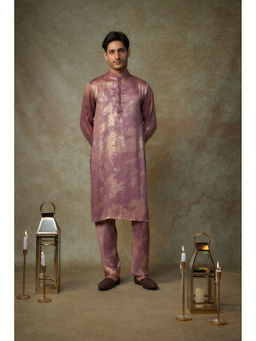 Masumi Mewawalla - Purple Embellished Kurta with Pant (Set of 2)