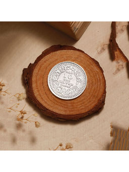 Saraf RS Jewellery - 999 Silver King George Round 10 gm Silver Coin