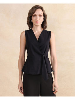 RAREISM - Black Textured Regular Fit Top