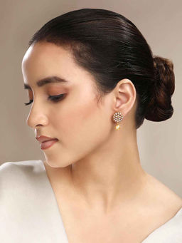 Sica Jewellery - Women Gold Pearl Dangle Earrings