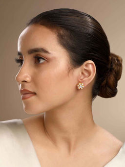 Sica Jewellery - Women White Trisa Stud Earrings