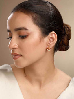 Sica Jewellery - Women White Daffodil Stud Earrings