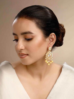 Sica Jewellery - Women Gold Rakhee Polki Earrings