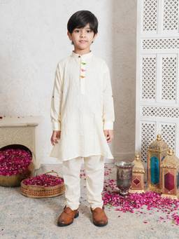 Lil Pitaara - Pure Cotton Kurta With Pajama