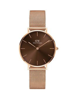 Daniel Wellington - Petite Amber 32mm Rose Gold & Brown Women's Watch