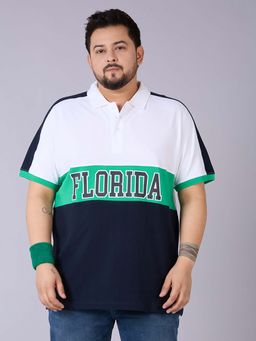 UNSIZED - Men Uspo-125-Fp070 White Polo T-Shirt