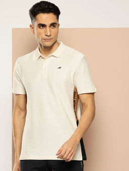 Alcis - Men Printed Polo Collar Anti-Statix & Drytech+ Pure Cotton Sports T-shirt