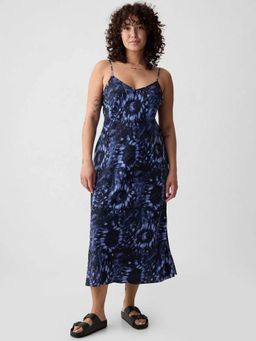 GAP - Women'S Blue Abstract Midi Dress