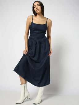 GAP - Women'S Blue Midi Dress