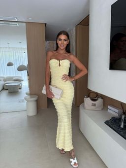 Miakee - Serena Yellow Maxi Dress