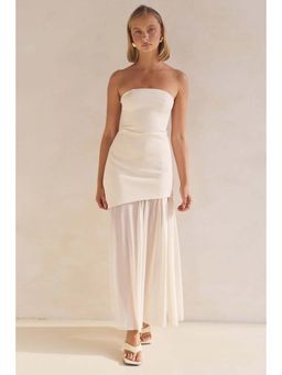 Miakee - Dream Weaver Off White Maxi Dress