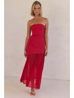 Miakee - Dream Weaver Red Maxi Dress