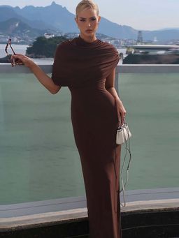 Miakee - Averine Brown Maxi Dress